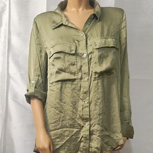 DKNY Sage‎ Green Casual Shirt
